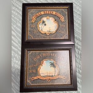 Elegant Black Framed Wall Art Set